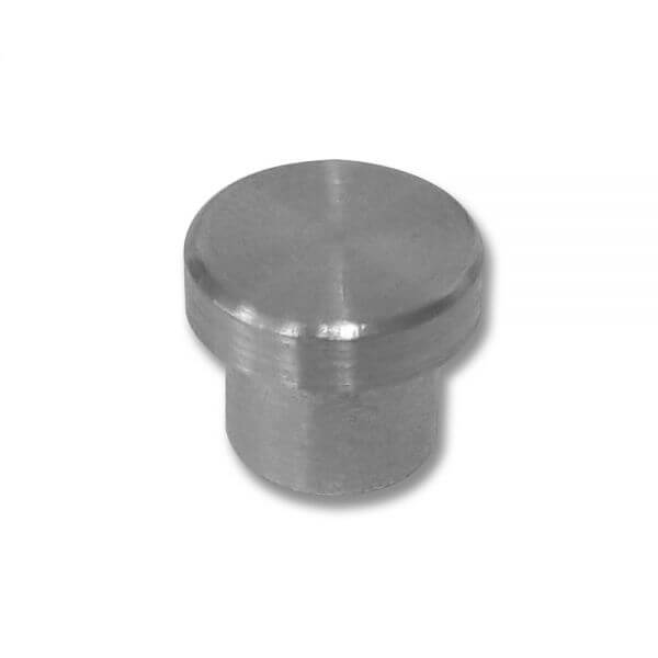 Embout Inox 304 à coller - Plat - 12mm