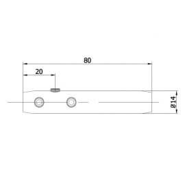 Tendeur inox câble 6 mm - Droite