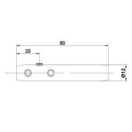 Tendeur inox câble 3 et 4mm - Droite