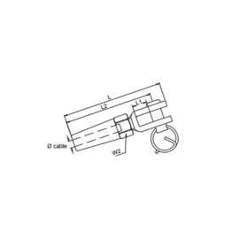 Chape pour câble 4mm