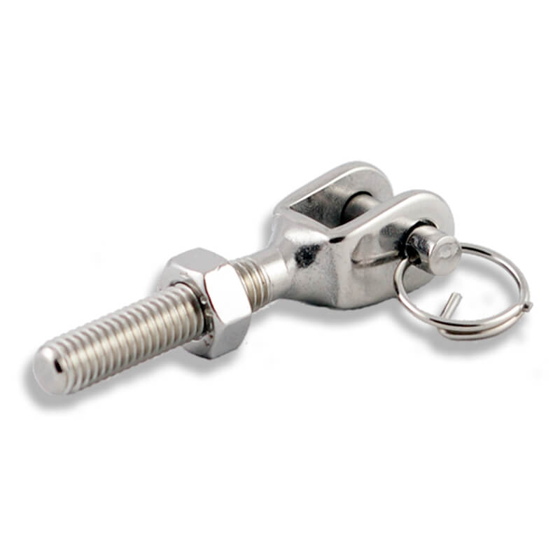 chape filetee inox M6 pour tendeur inox PAG